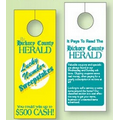 Door Knob Hanger, 4CP-White Tag Stock (3 1/8" x 3 1/8")